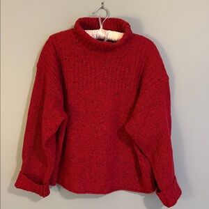 J. Crew Berry Turtleneck Sweater